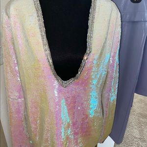 Custom Made mermaid iridescent dress